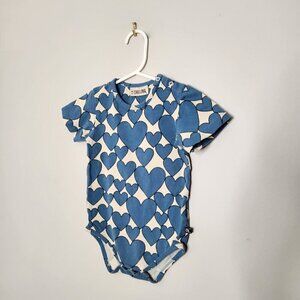 CARLINJQ Blue Heart Print Body Suit